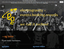 Tablet Screenshot of electrogravity.de